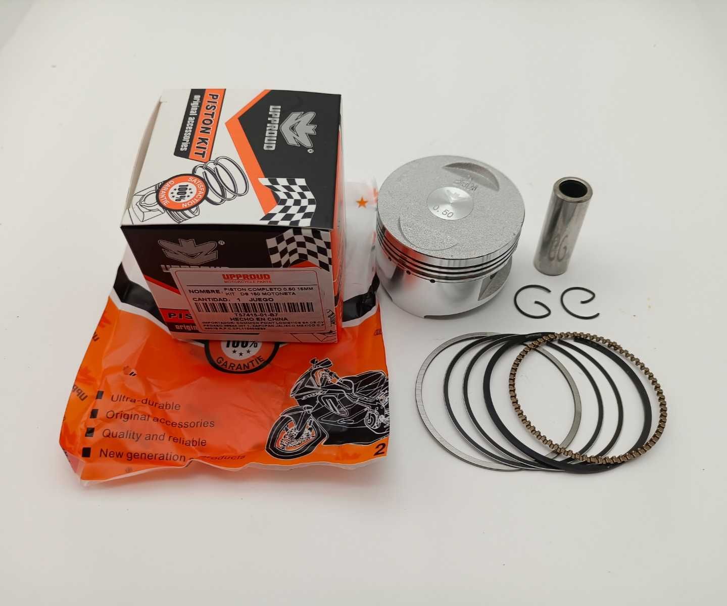 PISTON COMPLETO 0.50 15MM SET ITALIKA DS 150 MOTONETA