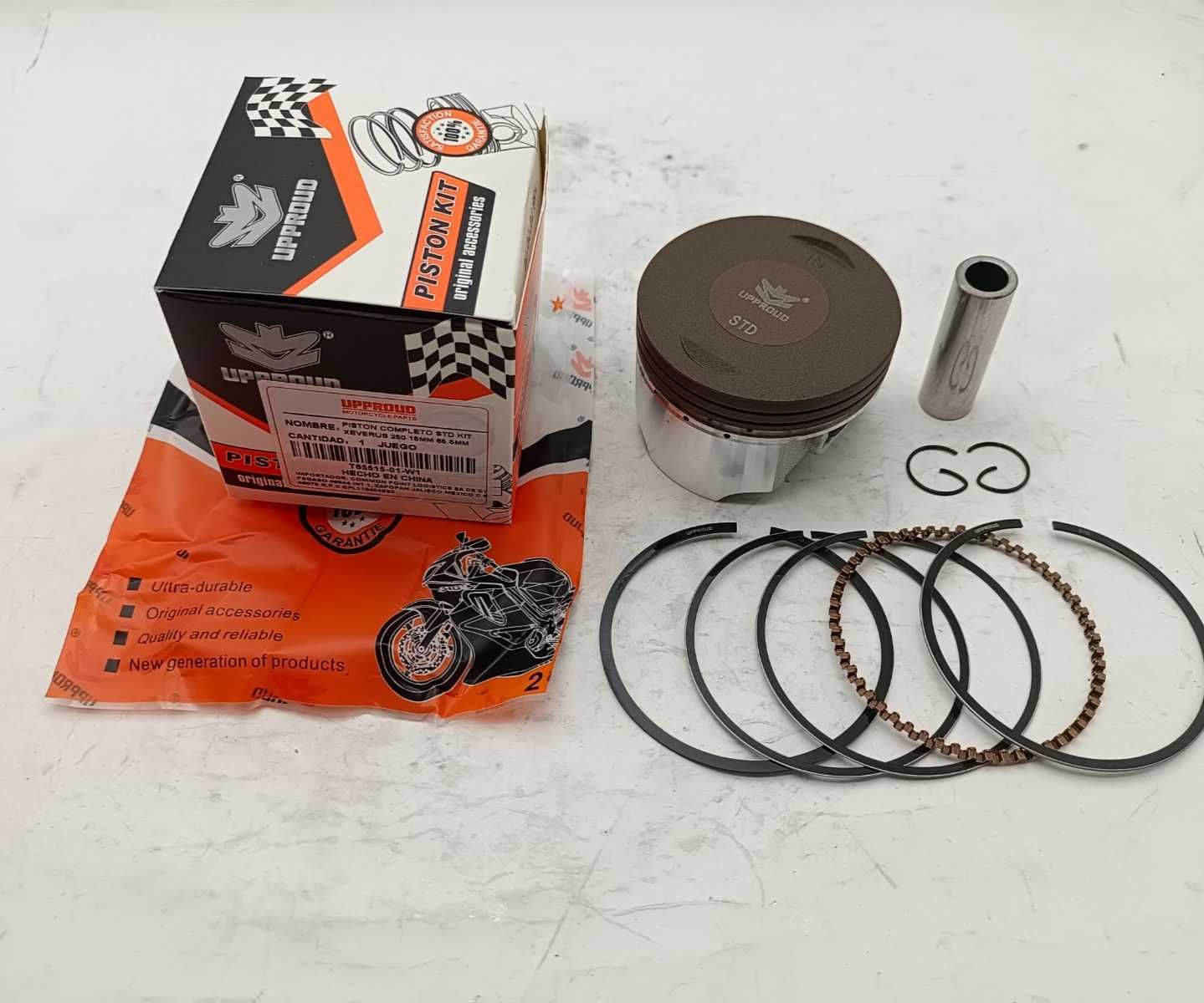 PISTON COMPLETO STD SET VELOCI XEVERUS 250 15mm 65.5mm