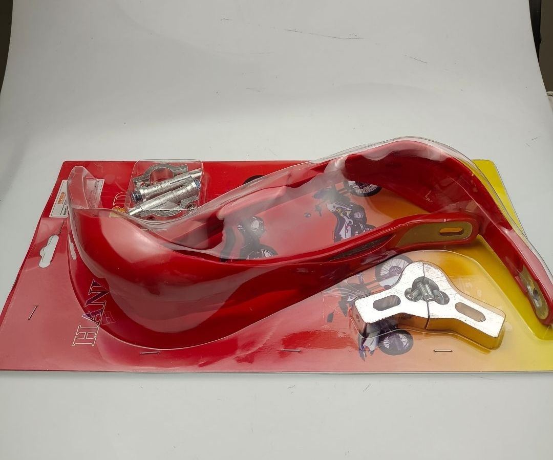 PROTECTOR DE MANIJAS REFORZADO ALUMINIO ROJO (ENDURO)