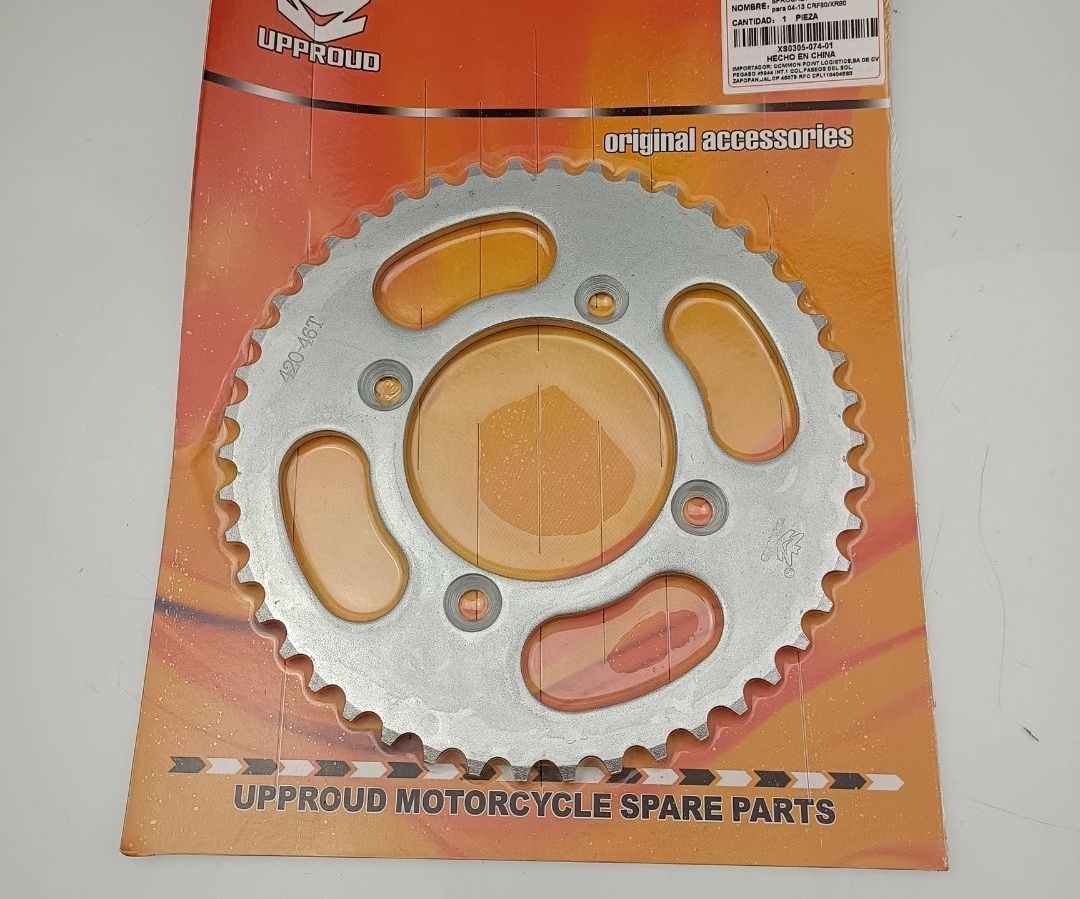SPROCKET trasero 46T 420 para 04-13 CRF80/XR80