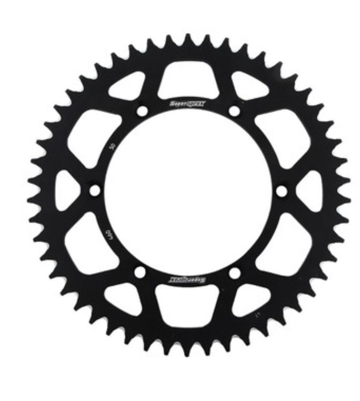 Sprocket trasero Super Prox Kawasaki Cross Aluminio 49 dientes paso