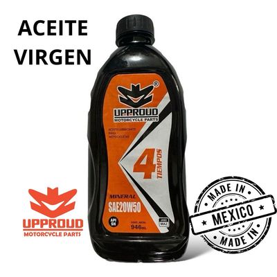 ACEITE UPPROUD MINERAL 20W50 JASO MA2 API SN CAJA CON 12 PIEZAS