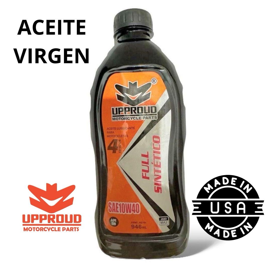 ACEITE UPPROUD FULL SINTETIC 10W40 JASO MA2 API SN CAJA CON 12 PIEZAS
