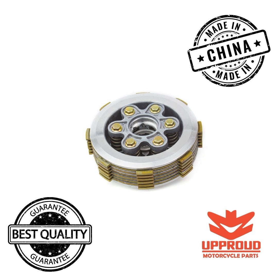 EMBRAGUE COMPLETO FT-125/150 09 6 RESORTES (REFORZADO SIN CAMPANA)