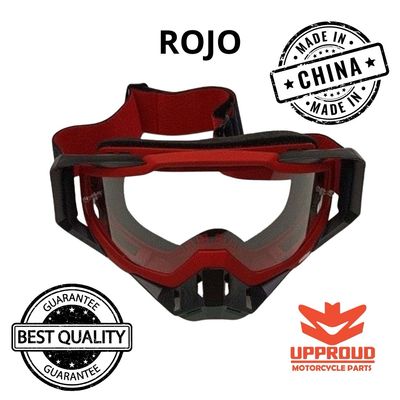 GAFAS PROTECTORAS UNISEX MOTO CROSS ROJO