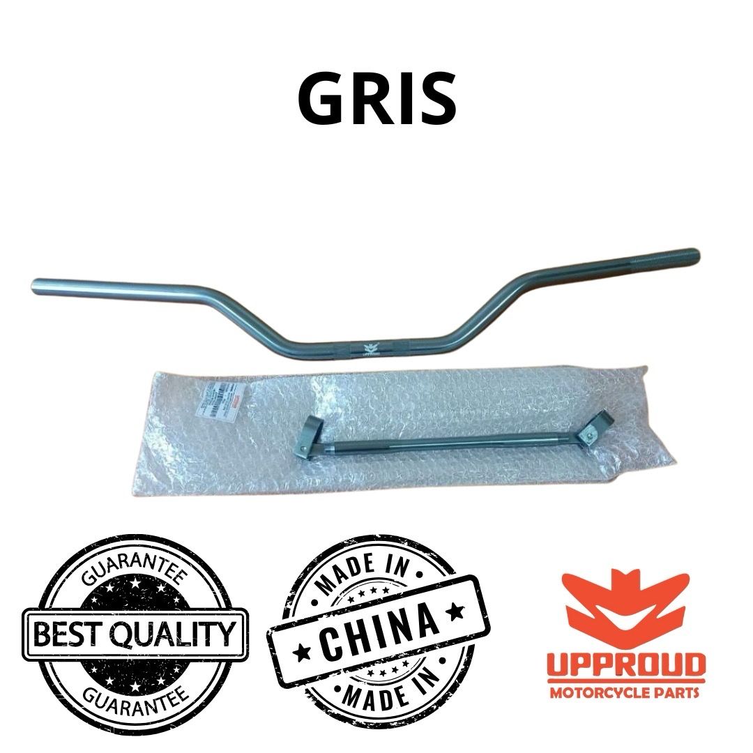 MANUBRIO ALUMINIO CROSS RACING  COLOR GRIS