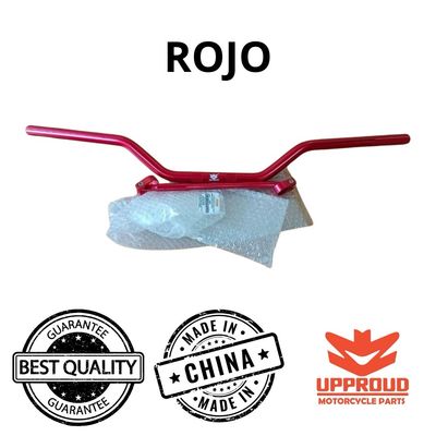 MANUBRIO ALUMINIO CROSS RACING  COLOR ROJO