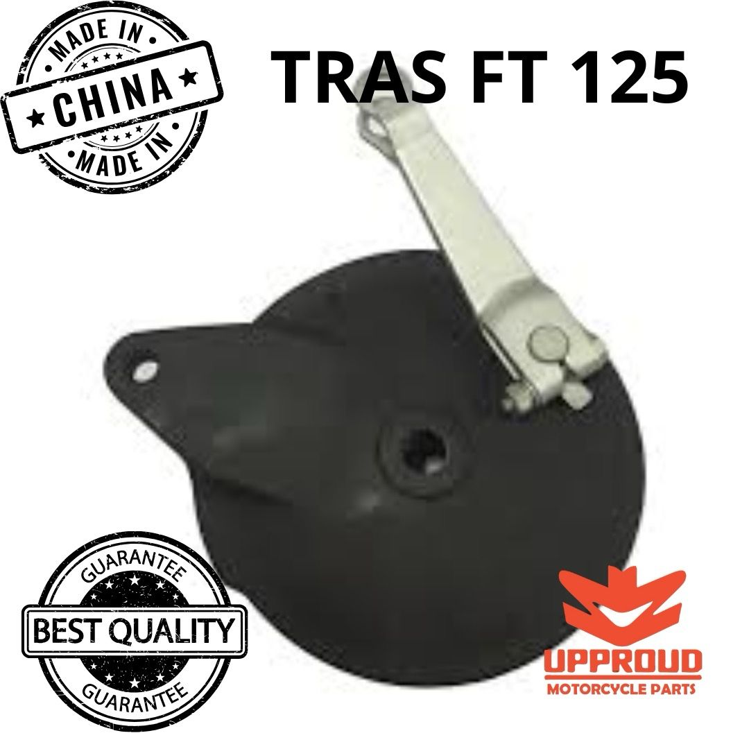 PORTA BALATAS NEGRO TRASERO CON BALATA GRANDE ITALIKA FT 125 (05-12) RIN ASPAS MODELO NUEVO
