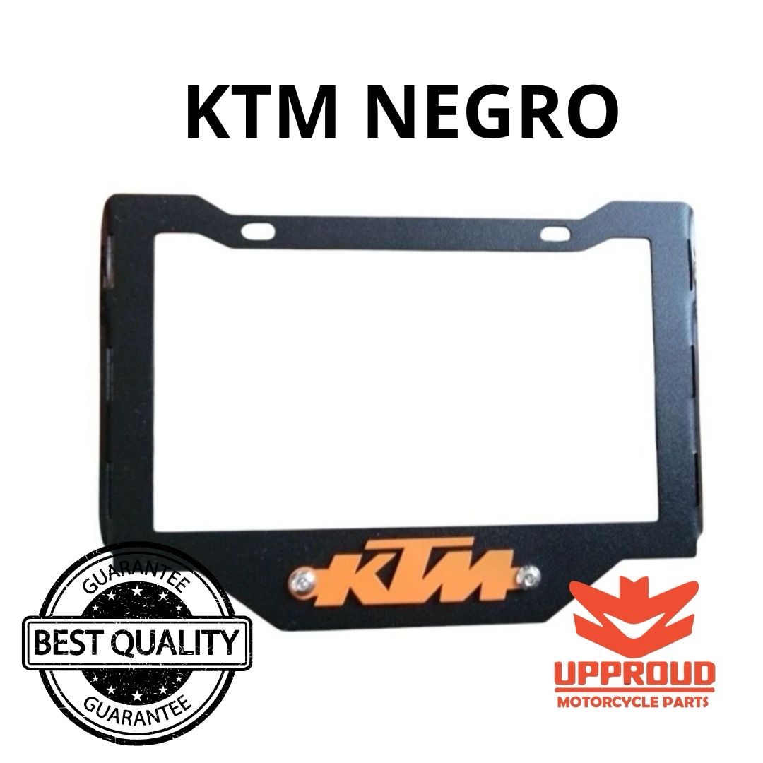 PORTA PLACAS KTM NEGRO ACERO 