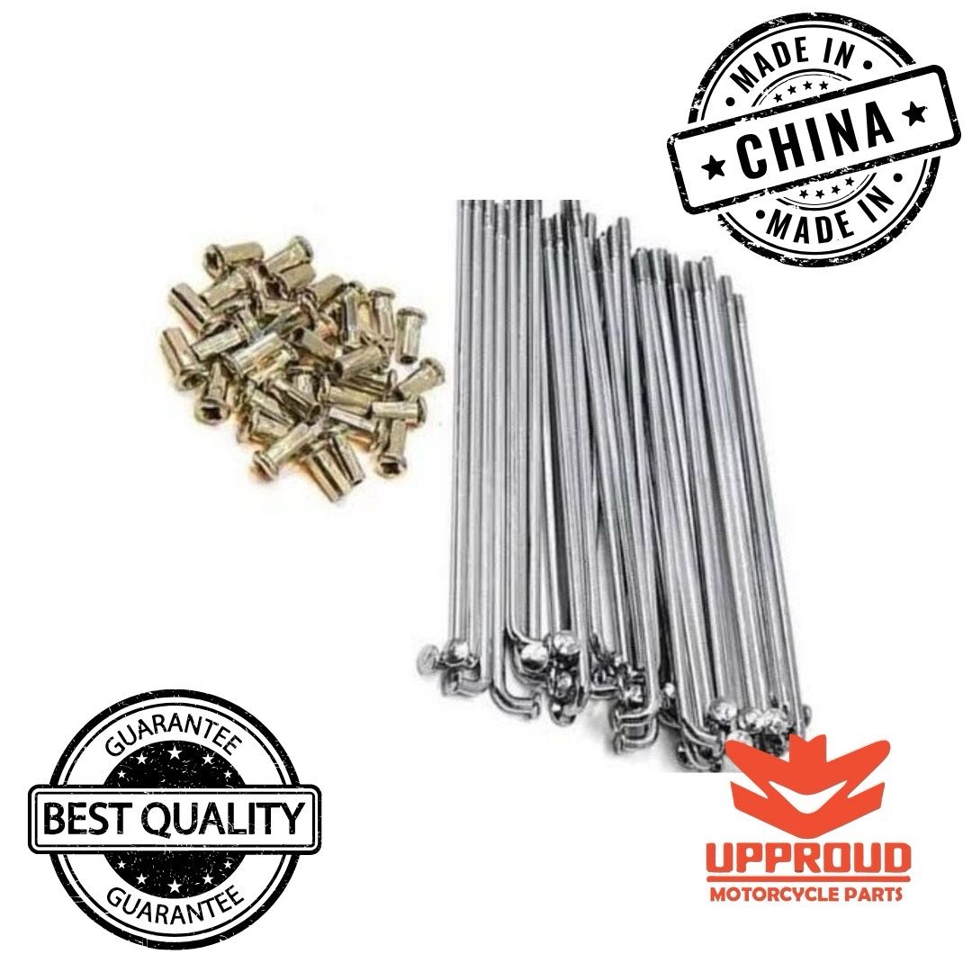 RAYOS 8G X 161MM GRUESO (36 PIEZAS) CON NIPLE