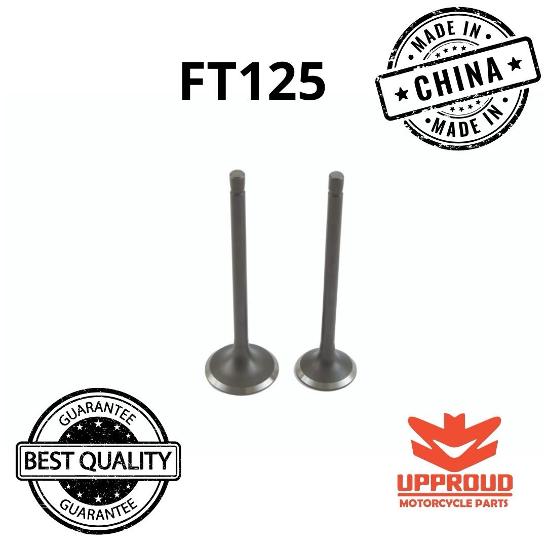Valvulas de Aluminio admision y expulsion FT-125 Jgo.