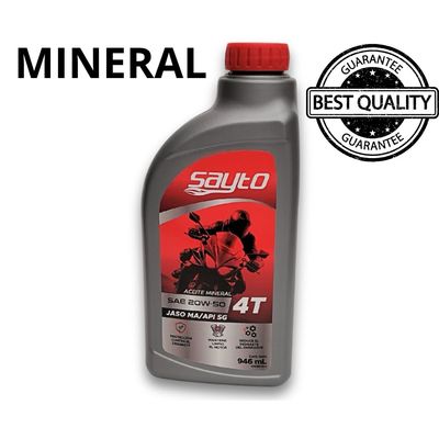 ACEITE mineral Sayto 946ml 4T SAE 20W50 JASO MA/SG ( CAJA CON 12)