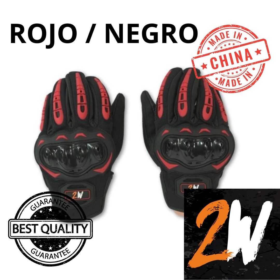 Guante RoadGuard Negro/Rojo 2W L