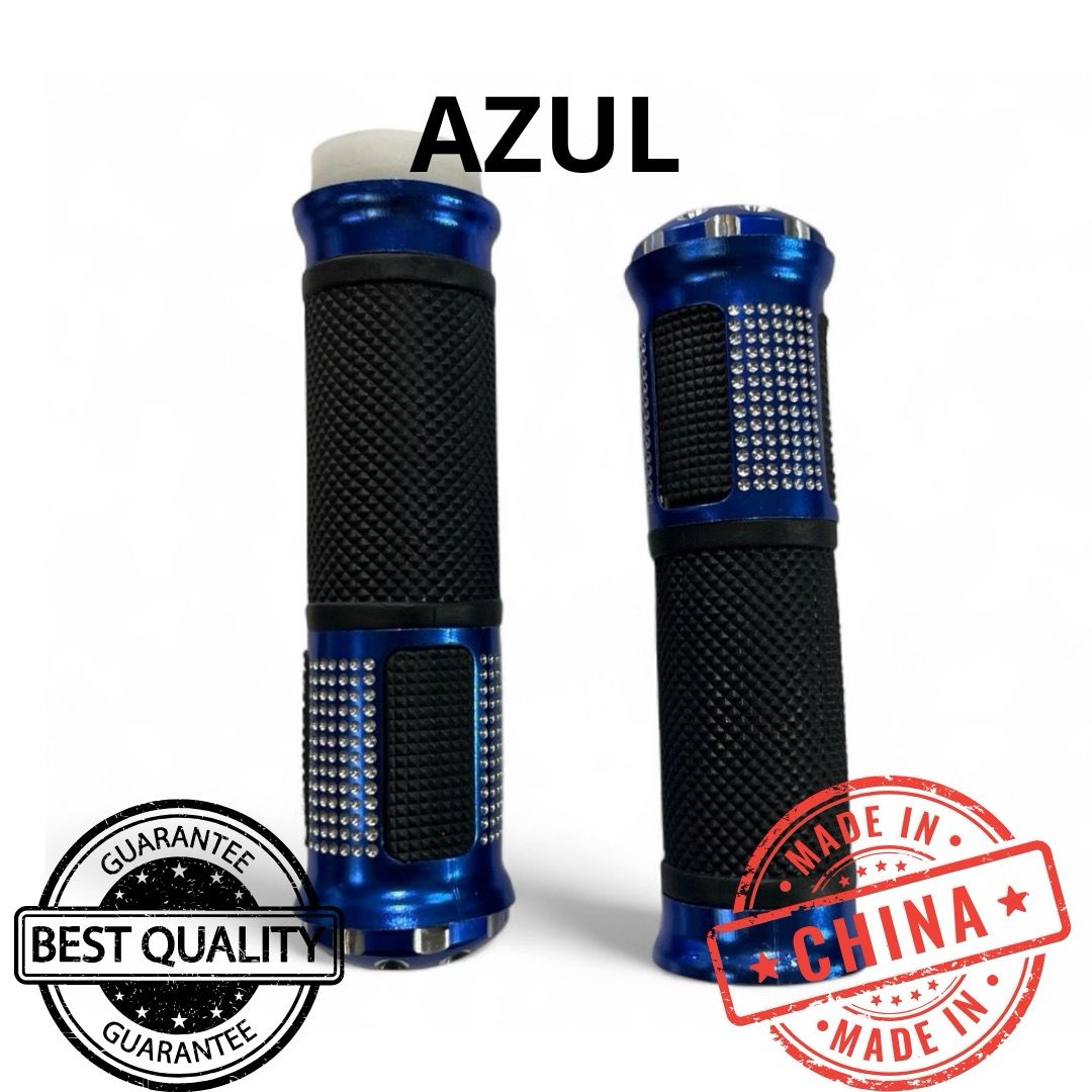 JUEGO DE PUÑOS UNIVERSALES MOTO TRABAJO AZUL