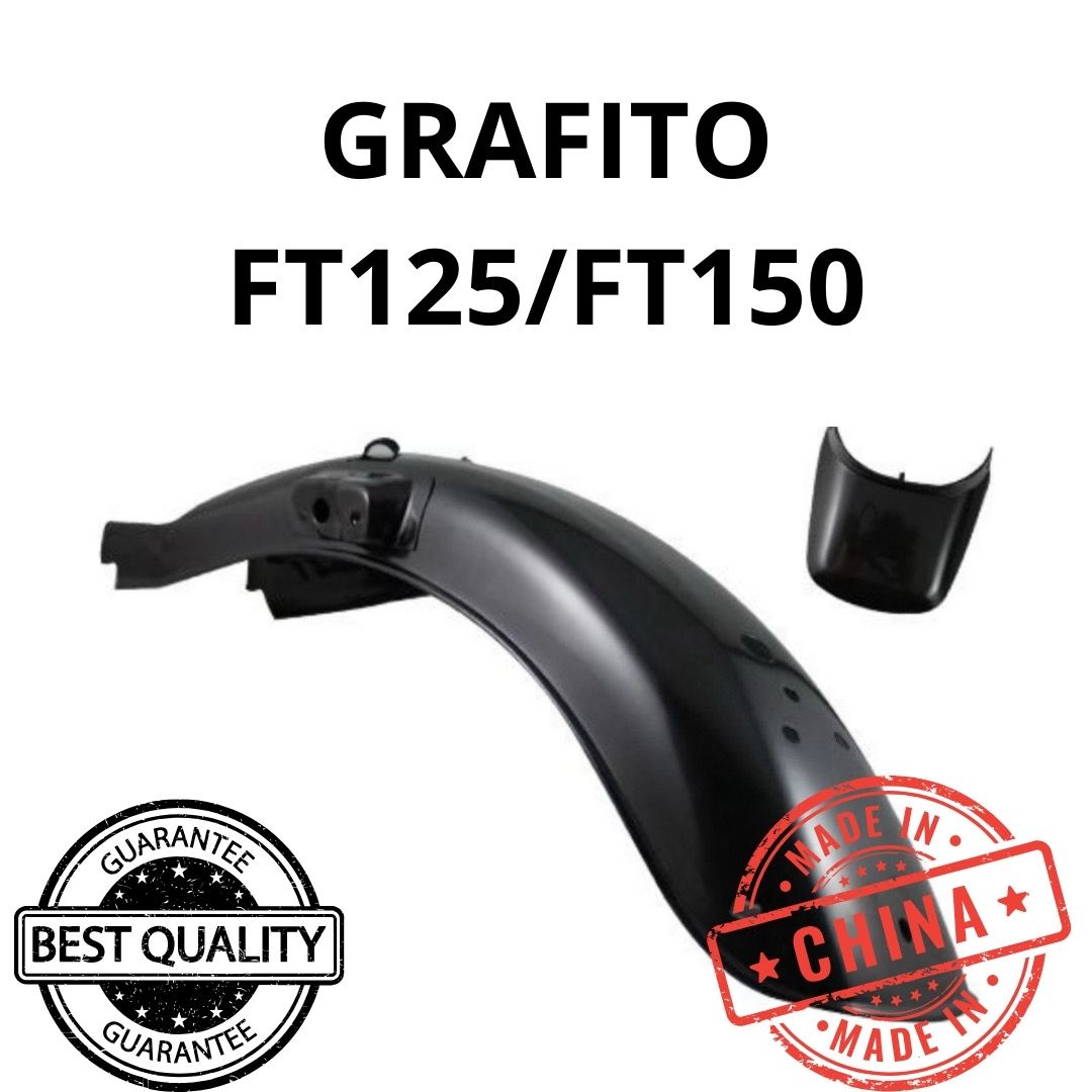 Salpicadera Trasera negro mate FT150 Grafito FT125, DT125 Clasica