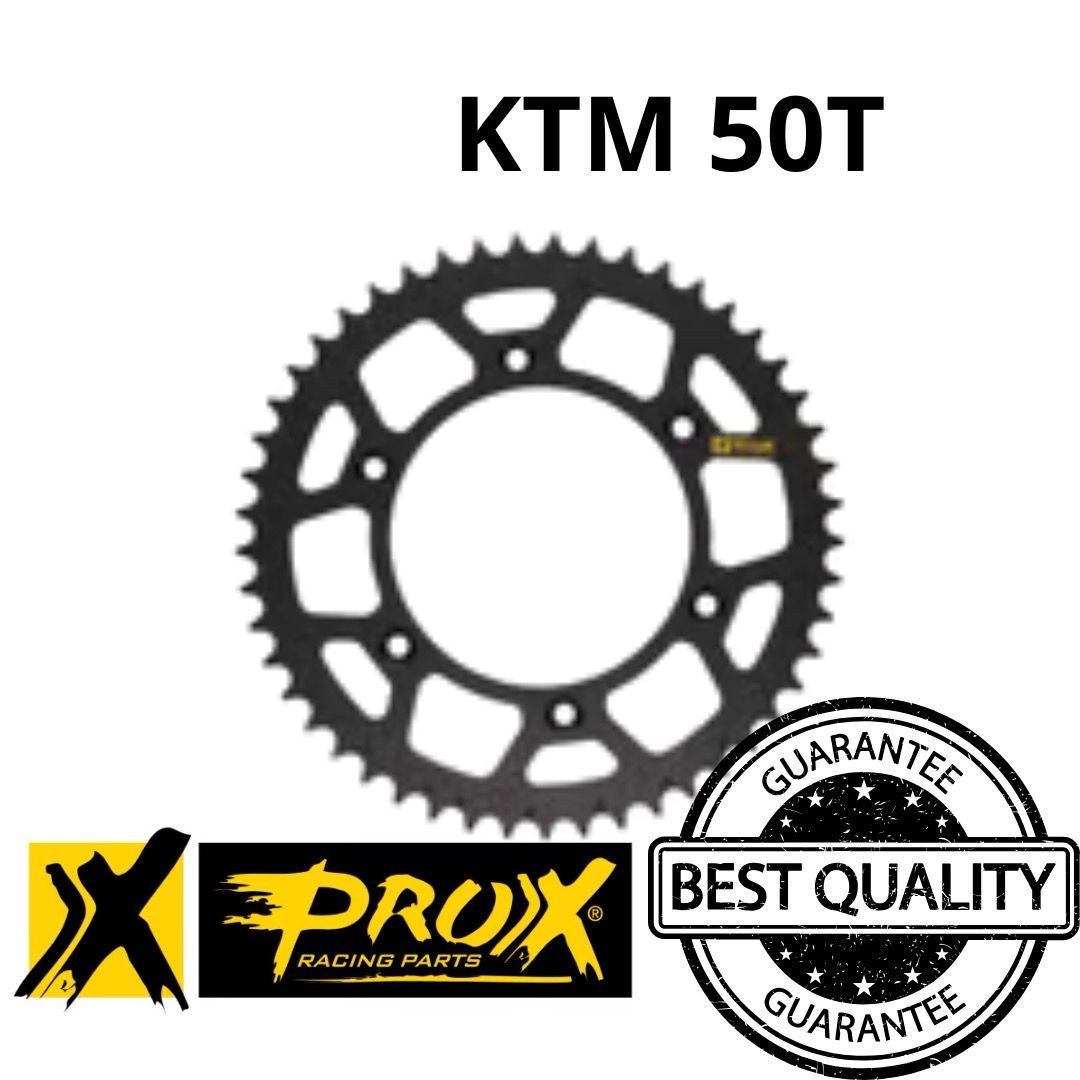 Sprocket trasero Pro-X Ktm 50 dientes 125/150/250/300/450/520  Aluminio hecho en Alemania