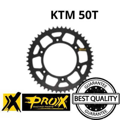 Sprocket trasero Pro-X Ktm 50 dientes 125/150/250/300/450/520  Aluminio hecho en Alemania
