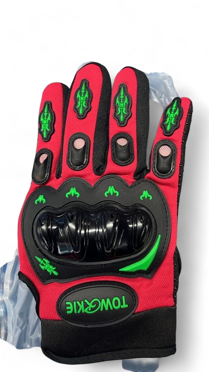 GUANTE LARGO ROJO C/PROTECCION TALLA L