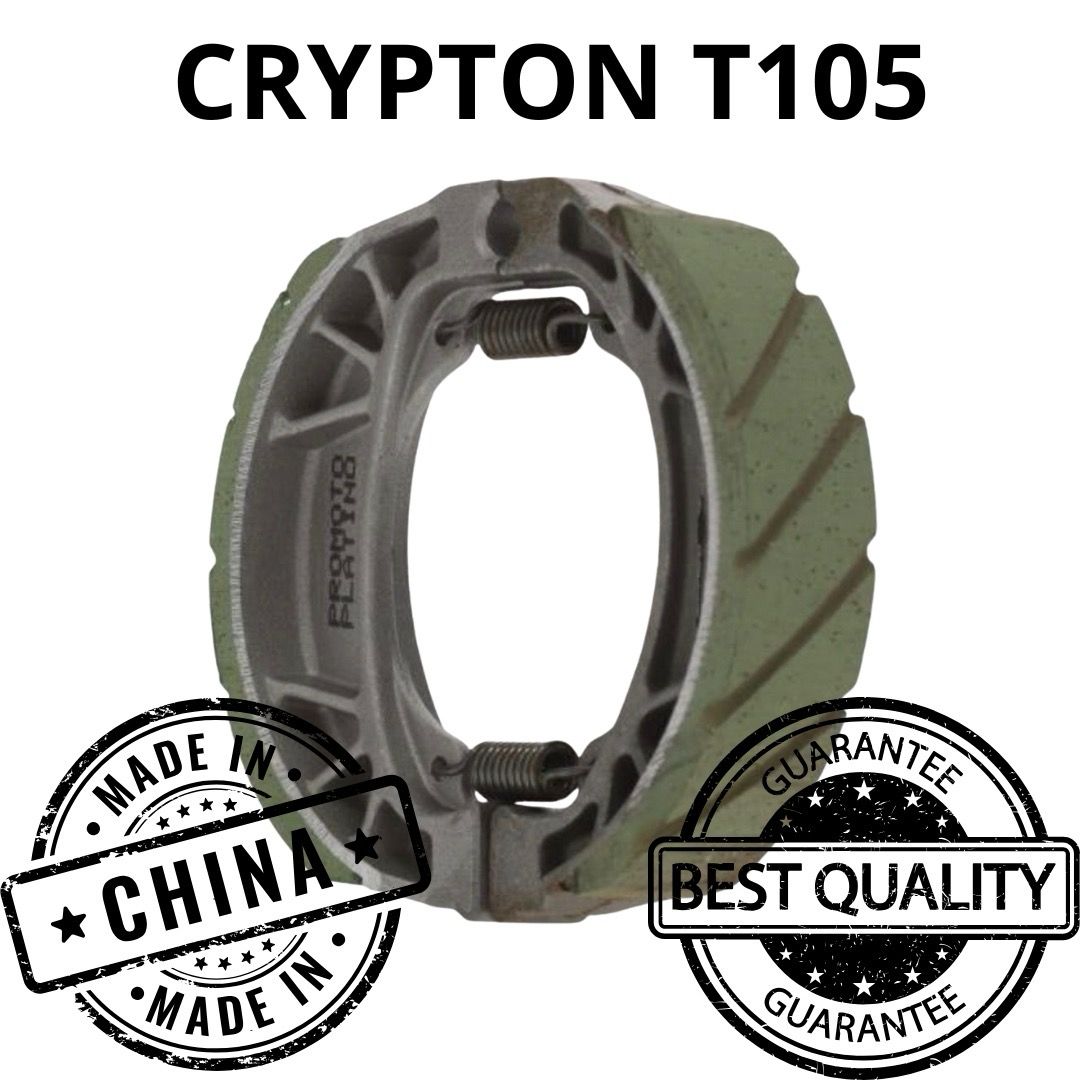 BALATA TAMBOR TRASERA YAMAHA CRYPTON 105 PROMOTO PLATINO RANURADA