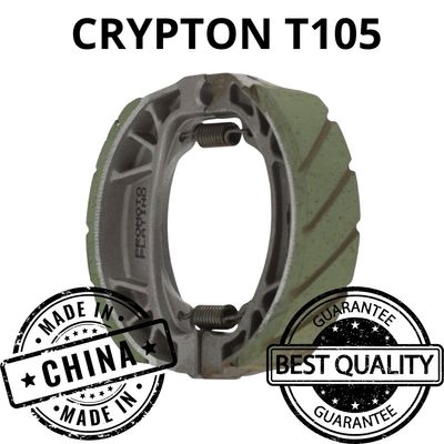 BALATA TAMBOR TRASERA YAMAHA CRYPTON 105 PROMOTO PLATINO RANURADA