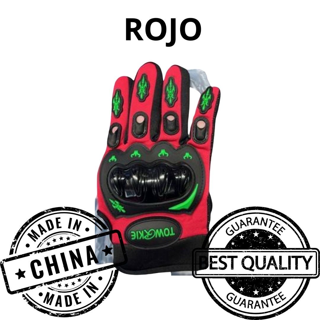 GUANTE LARGO ROJO C/PROTECCION TALLA M