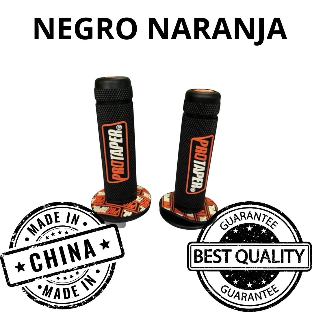 PUÑO GOMA PRO TAPER NEGRO C/NARANJA