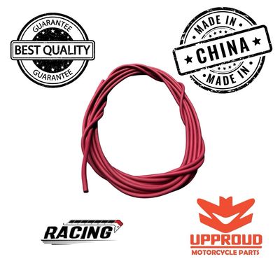 Cable Bujia Racing Rollo 10 metros 8mm PVC Alta Temperatura Color Rojo
