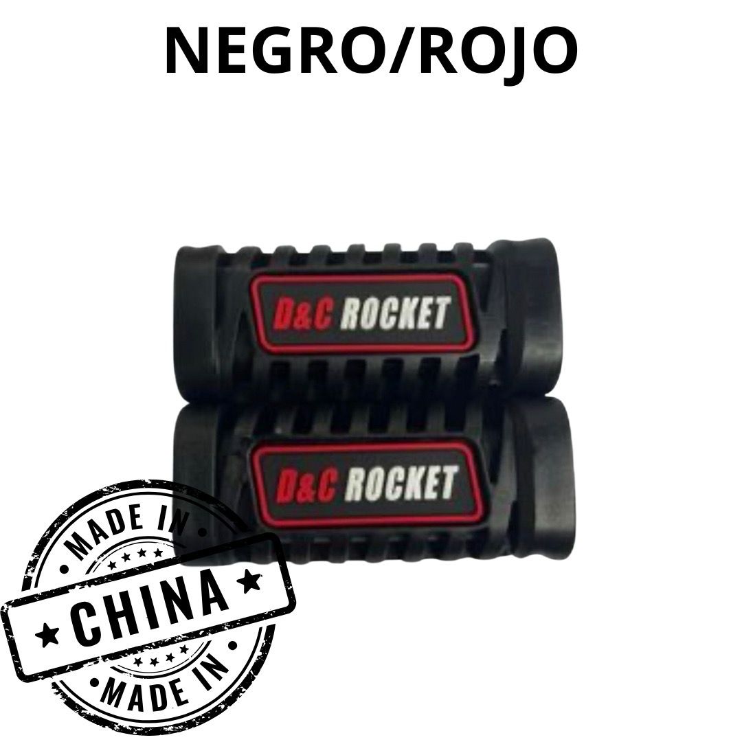 Goma posapie negro/rojo dyc rocket estilo pro taper ft-125/150