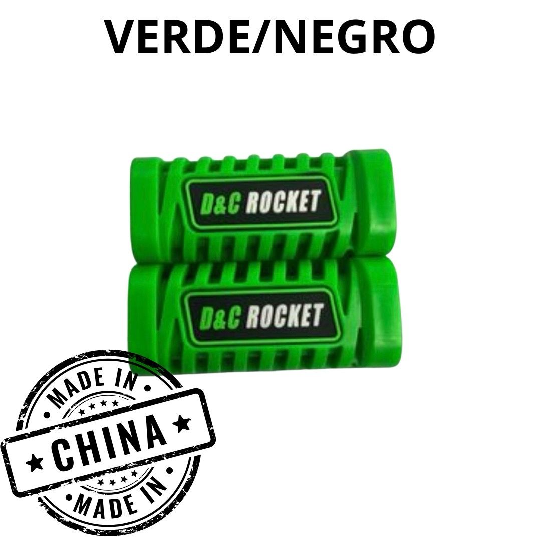 Goma posapie verde/negro dyc rocket estilo pro taper ft-125/150