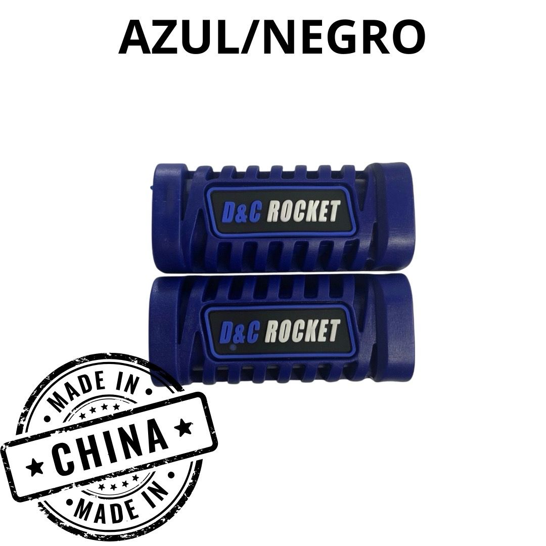 Goma posapie azul/negro dyc rocket estilo pro taper ft-125/150