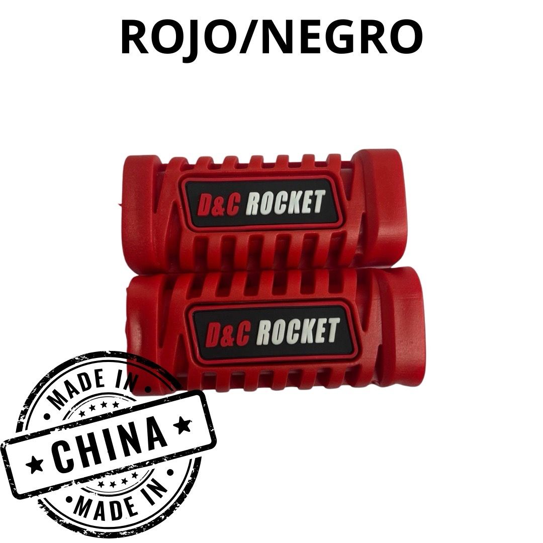 Goma posapie rojo/negro dyc rocket estilo pro taper ft-125/150