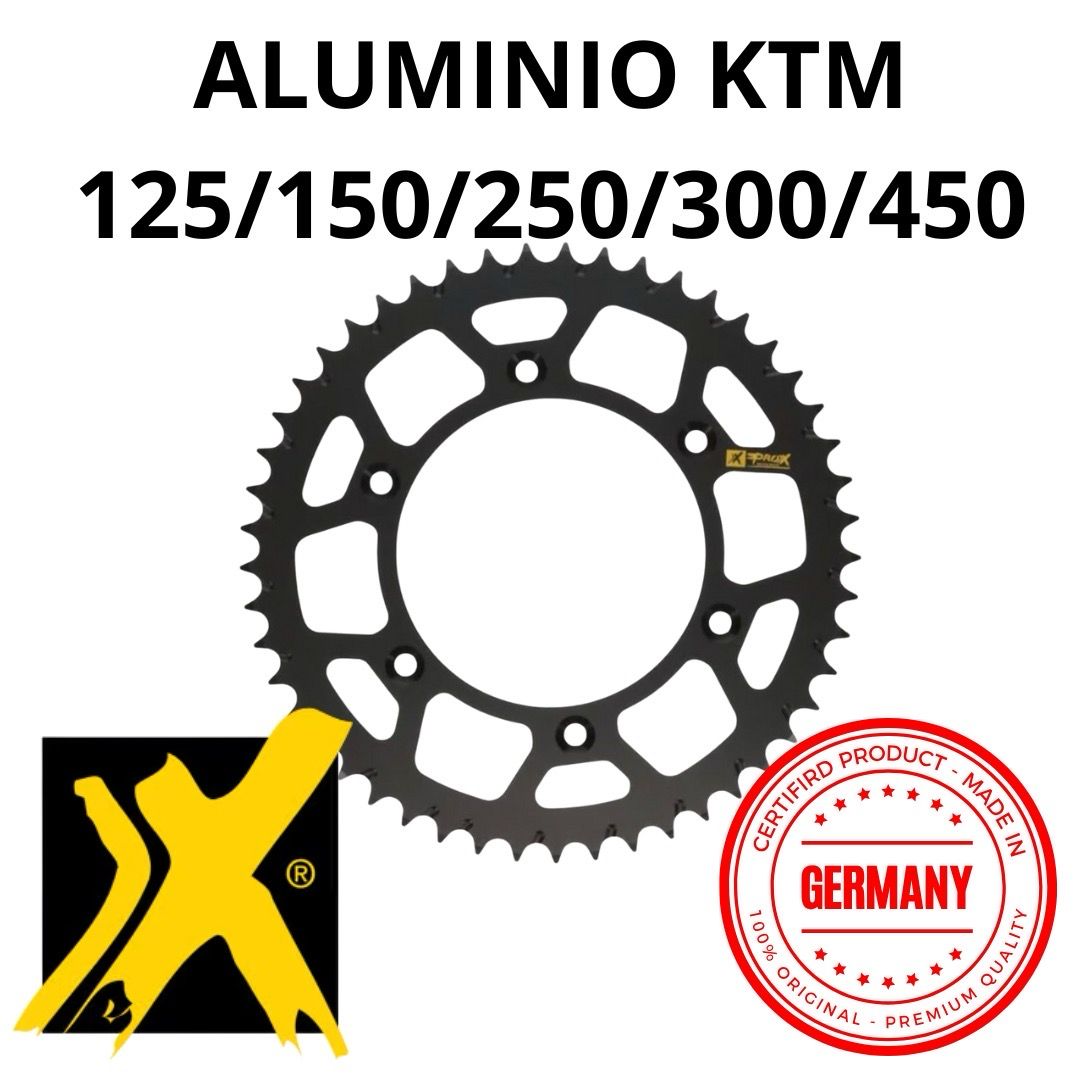 Sprocket trasero Pro-X Ktm 49 dientes 125/150/250/300/450/520  Aluminio hecho en Alemania