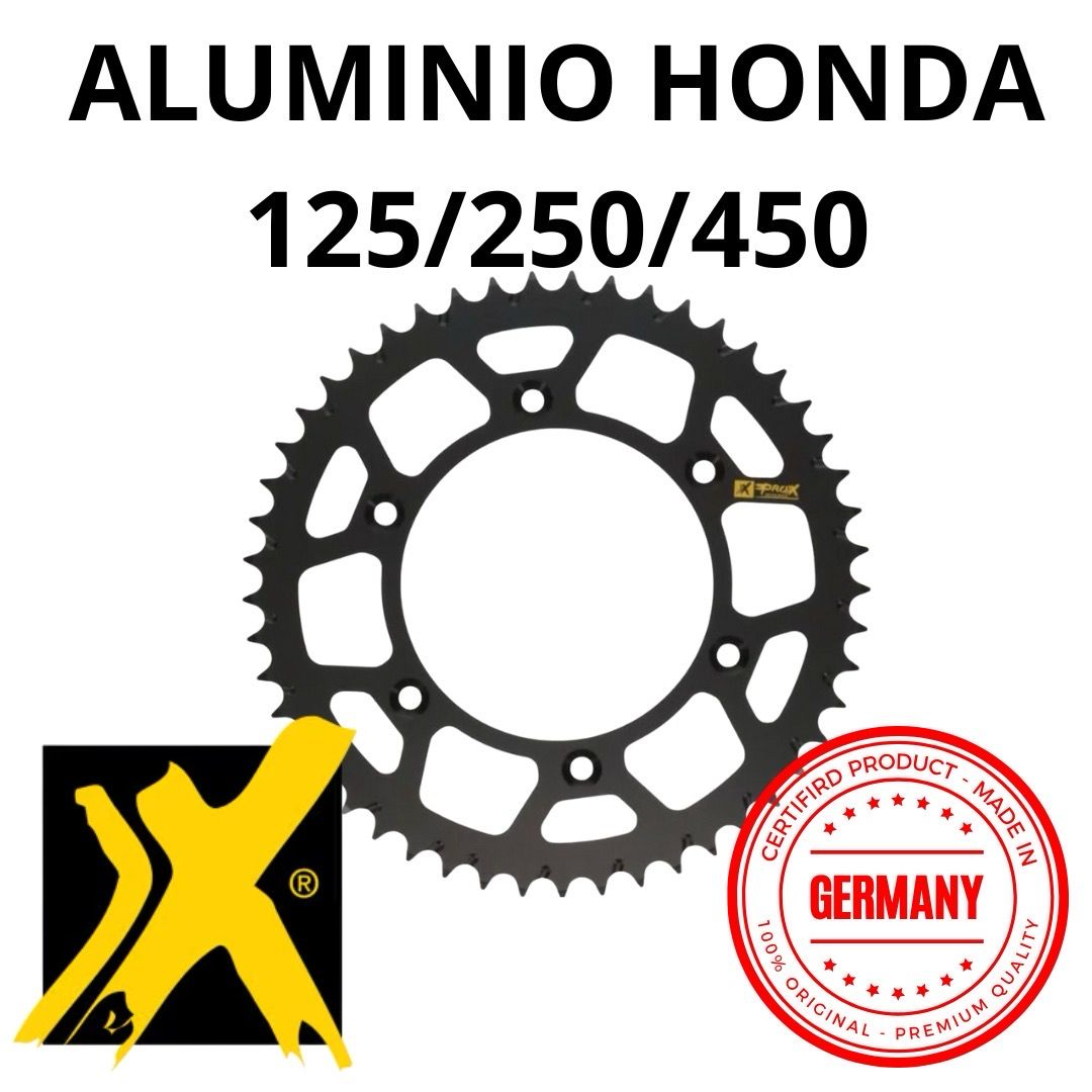 Sprocket trasero Pro-X HONDA CROSS 125/250/450 Aluminio hecho en Alemania