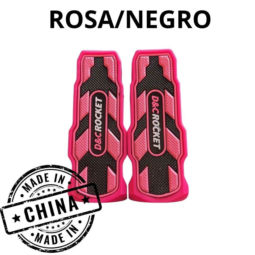 Goma posapie rosa/negro dyc rocket estilo pro taper ft-125/150 new style