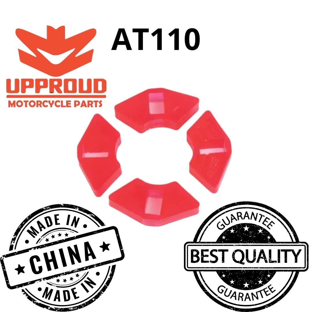 HULE AMORTIGUADOR ENGRANE TRASERO JUEGO AT110 ROJAS REFORZADAS (PRODUCTO NUEVO)