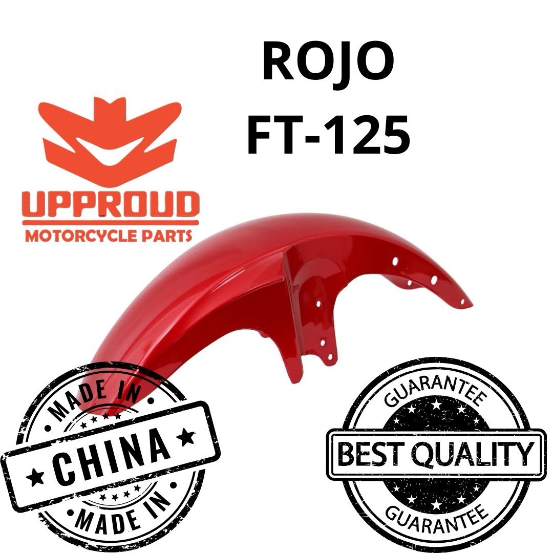 Salpicadera delantera roja FT125 2009-2015 (PRODUCTO NUEVO)