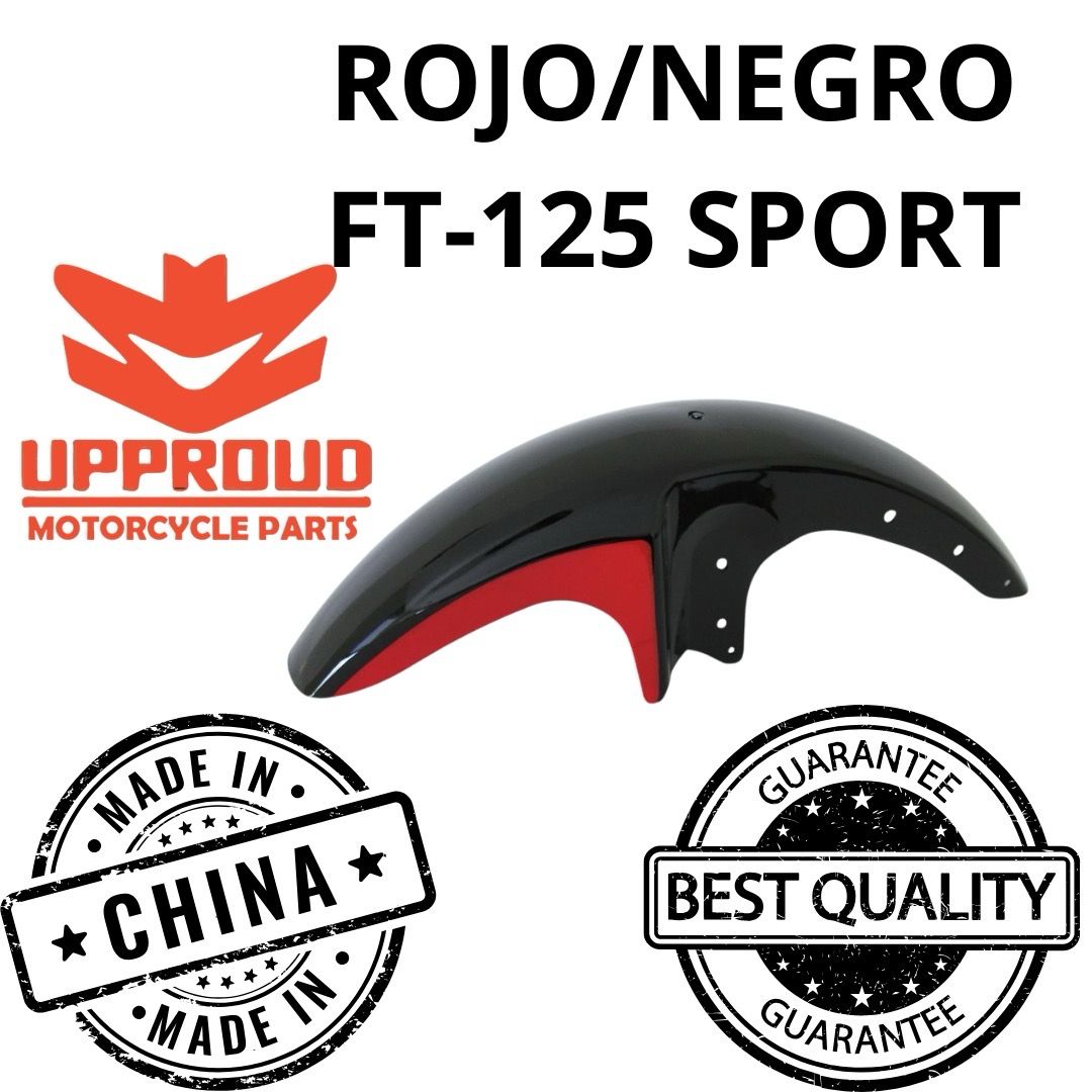 Salpicadera delantera rojo/negro FT125 SPORT(PRODUCTO NUEVO)