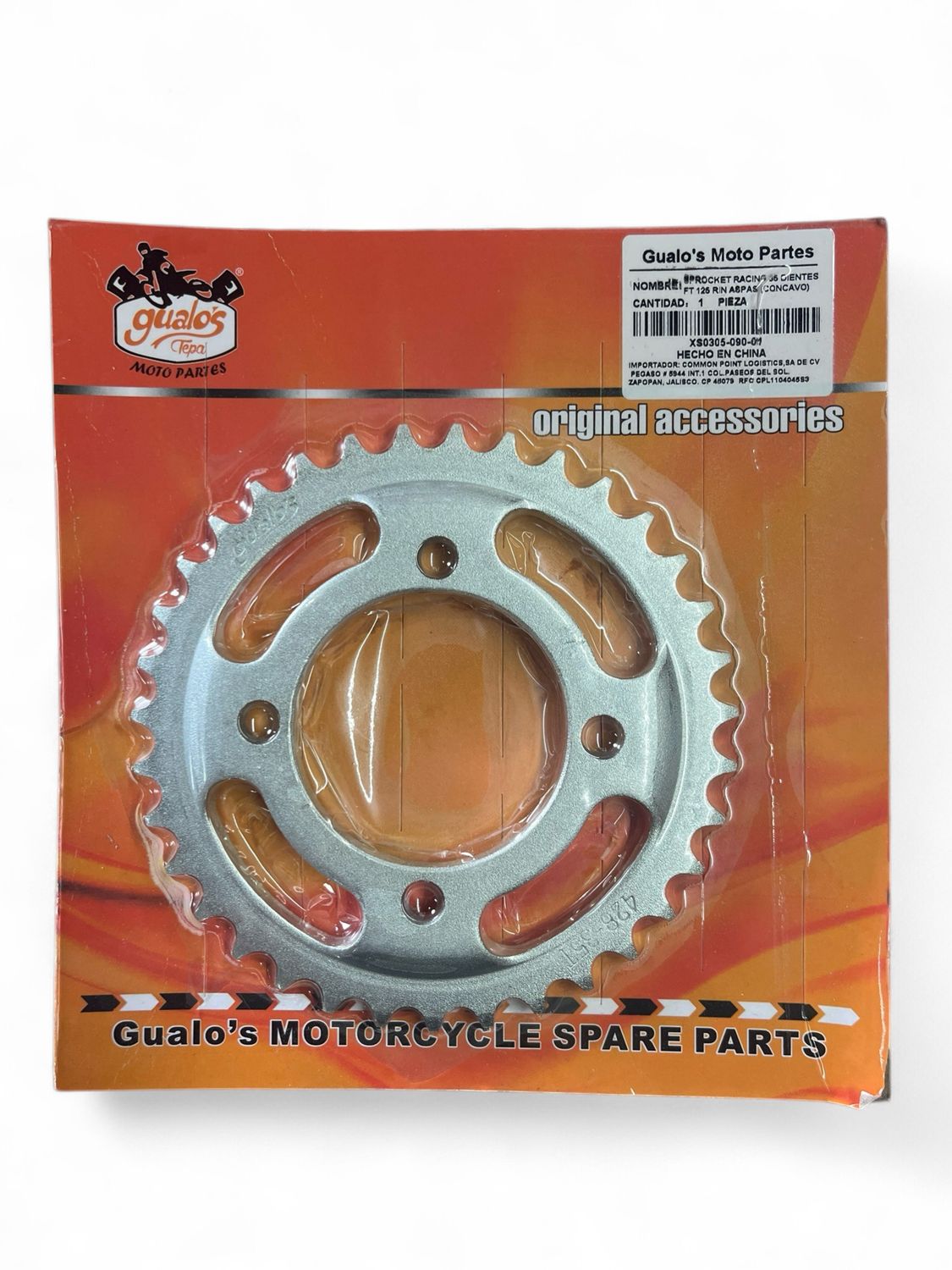 SPRCKET RACING 35 DIENTES FT  125 RIN DE ASPAS ( NUEVO PRODUCTO)