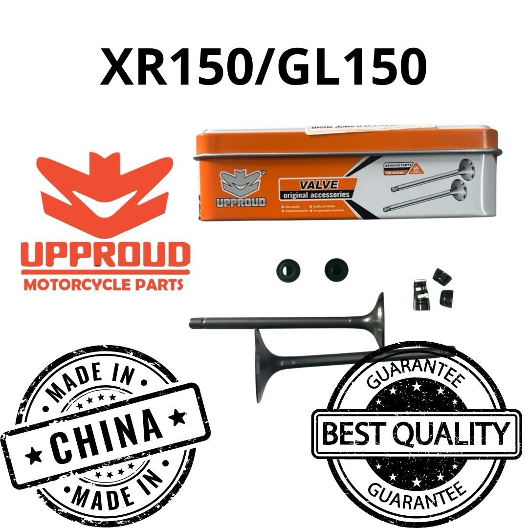 VALVULAS GL150 / XR150 CON SELLOS Y CUÑAS OEM IRON BOX RACING (PRODUCTO NUEVO)