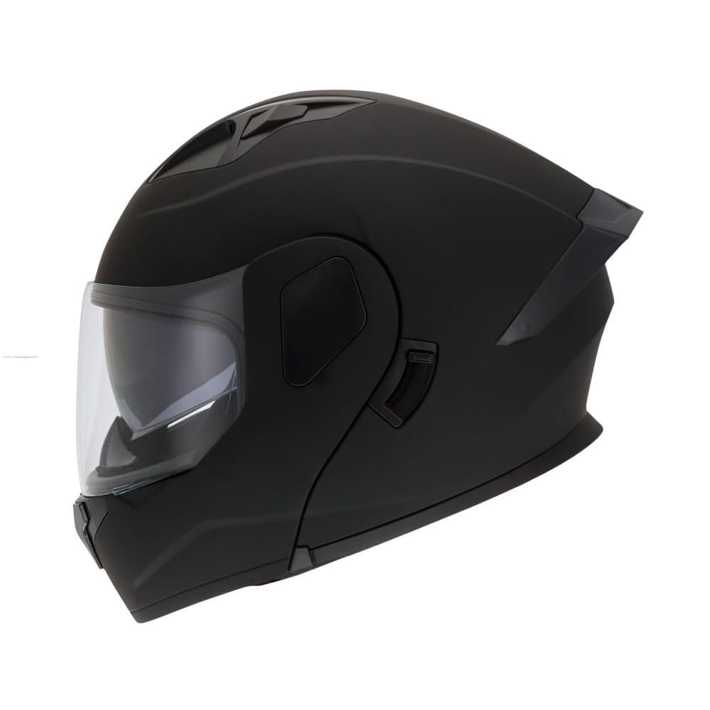 CASCO ABATIBLE R7 RACING DYNATOS MAGNO DOBLE MICA DOT M NEGRO MATE