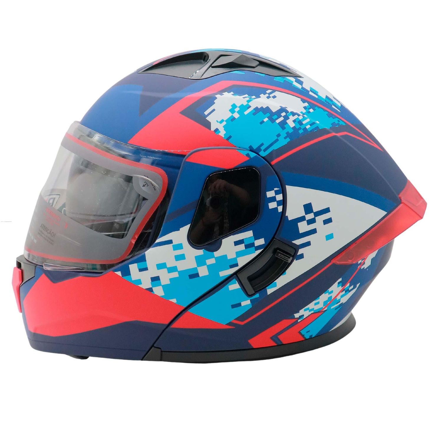 CASCO ABATIBLE R7 RACING DYNATOS MAGNO DOBLE MICA DOT L
