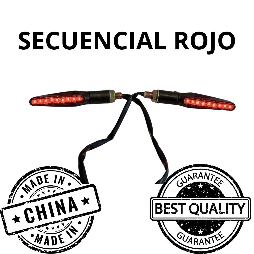 Luces direccionales secuenciales LED rojas 5W 500LM 12V DC AXESPRO