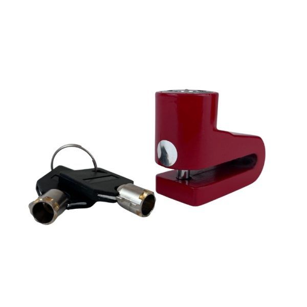 Candado de disco sencillo SEAXP-001 rojo AXESPRO