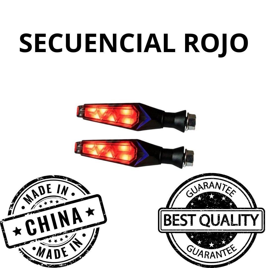 Luces direccionales secuenciales LED LDAXP-005 roja 5W 500LM 12V DC AXESPRO