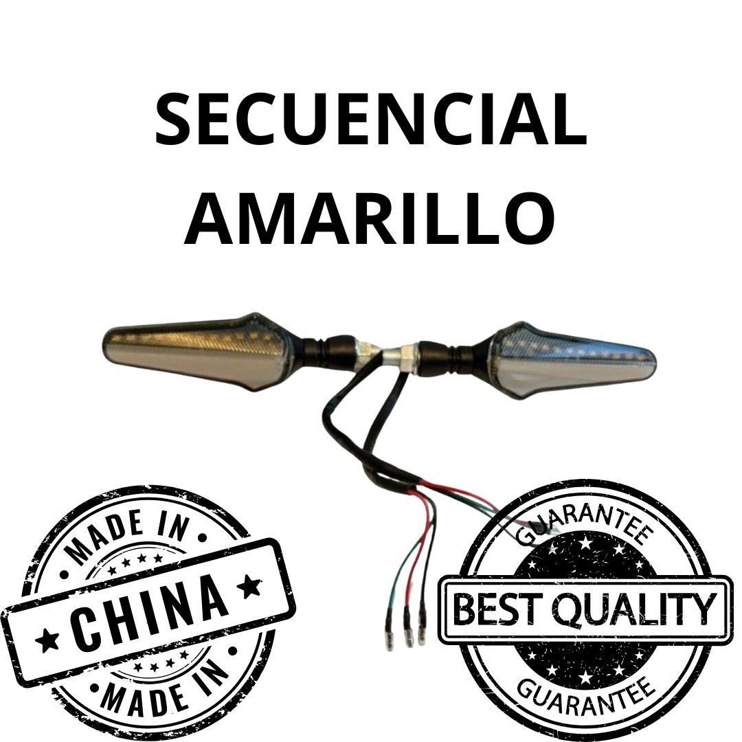 Luces direccionales secuenciales LED LDAXP-015 amarillo 5W 500LM 12V DC AXESPRO