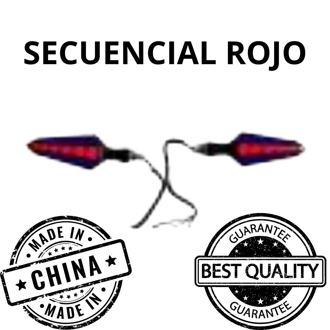 Luces direccionales secuenciales LED LDAXP-020 roja 5W 500LM 12V DC AXESPRO