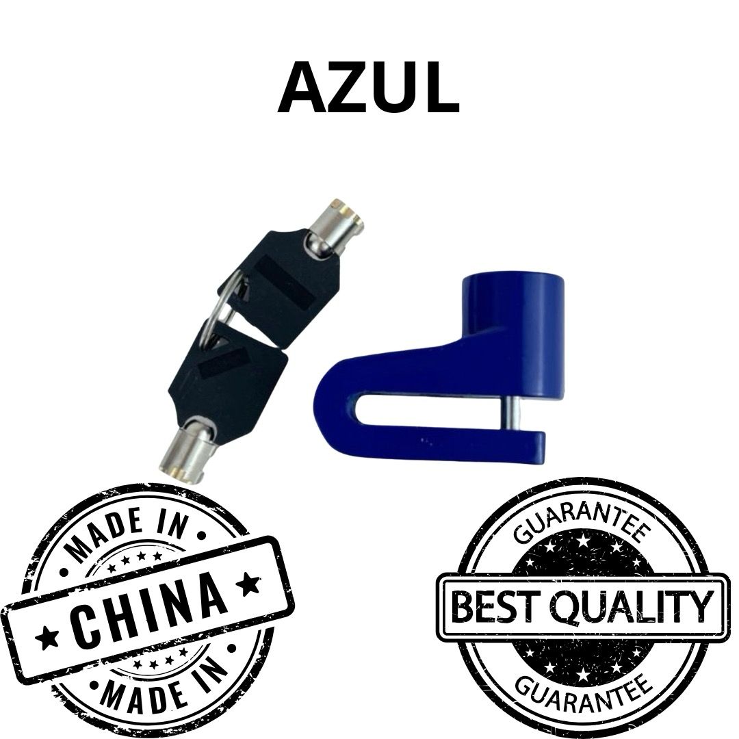 Candado de disco sencillo SEAXP-001 azul AXESPRO