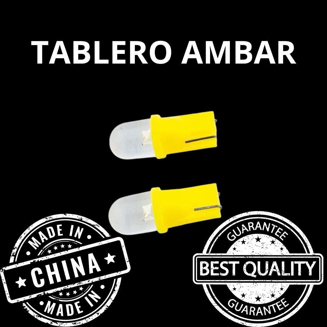 Foco LED T10 ambar pellizco (Tablero)