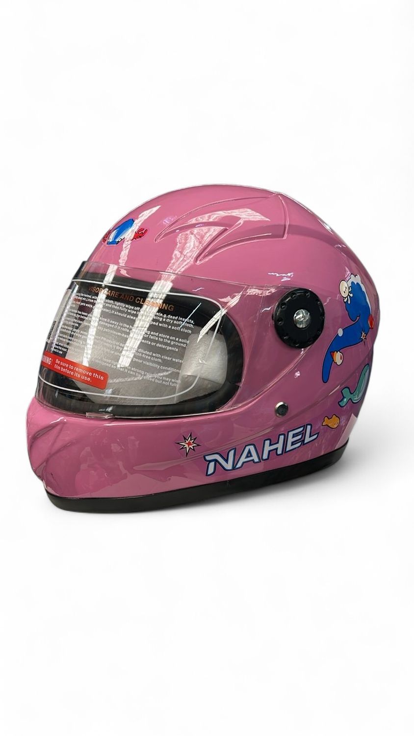 CASCO DE MOTO INFANTIL CERRADO SIRENA LILA