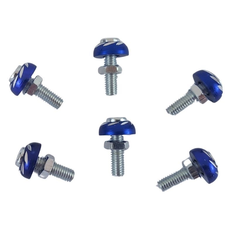 Tornillos decorativos (6 piezas) TRAXP-002 azul AXESPRO 